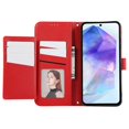 thumbnail image 2 of For Samsung Galaxy A35 5G Leather Phone Case with Card Holder, Wallet, Straps Protective Flip Cover, 2 of 5