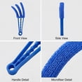 thumbnail image 4 of 3 Pack Window Blind Cleaner Duster Brush, Handheld Microfiber Window Shutter Cleaner Tool for Air Conditioner Vents, Washable & Reusable Sleeves, Blue, 4 of 7