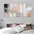 thumbnail image 3 of Nawypu  Canvas wall Art Gold Wall Decor Bedroom Pink Pictures Wall Decoration Artwork Abstract Wall Art large Modern Painting Pictures for Living Room Home Kitchen Office 12''x16''X3 Panels, 3 of 4