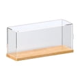 thumbnail image 1 of Luzkey Countertop Action Figures Display Box Showcase Organizer Multifunctional Dustproof Wood Bottom for Small Ornaments Accessory 30x10x13.5cm, 1 of 8