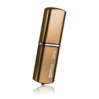 32GB Silicon Power Luxmini 720 USB2.0 Flash Drive Metallic Anti-Scratch Casing - Bronze
