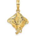 thumbnail image 3 of 14K Yellow Gold Stingray Charm - 21mm, 3 of 6