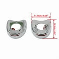 thumbnail image 2 of Motorcycle Chrome Fairing Side Mirror Mount Rearview Cover Shell W/ LED Light for Harley Touring Electra Glide Street Glide 1996-2013, 2 of 8