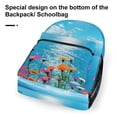 thumbnail image 6 of Colorful Flowers by The Lake Backpack Men Women Teenage Daypack College Canvas Bags Lightweight, 6 of 6