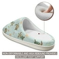 thumbnail image 4 of Wismoutput Sea Turtle House Cotton Slippers for Women Indoor Warm Fluffy Slippers for Mom and Children Non-Deformable and High Rebound Cotton Slippers, 4 of 7