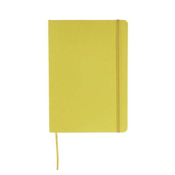 Fabriano Ecoqua Plus Stitch-Bound Notebook, 5.8" x 8.3", A5, Dotted, Yellow
