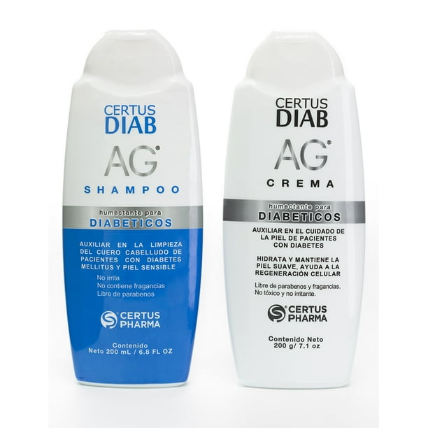 Kit Crema y Shampoo Diabéticos Certus Diab Cuidado de la Piel Diabética y Sensible