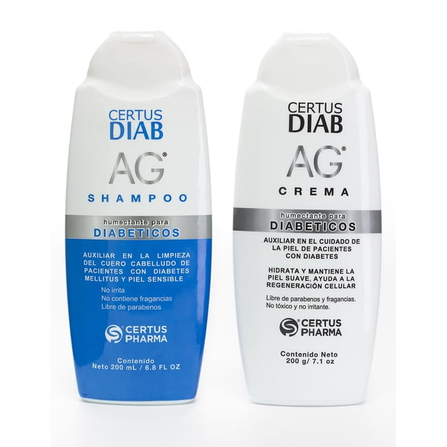 Kit Crema y Shampoo Diabéticos Certus Diab Cuidado de la Piel Diabética y Sensible