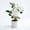 White, variant on Gumesh 12" Small Fake Pink Roses Tree with Black Pot Indoor Outdoor Faux Plants & Flowers Silk Rose Flower Floral Arrangement for Home Table Kitchen Office Decor