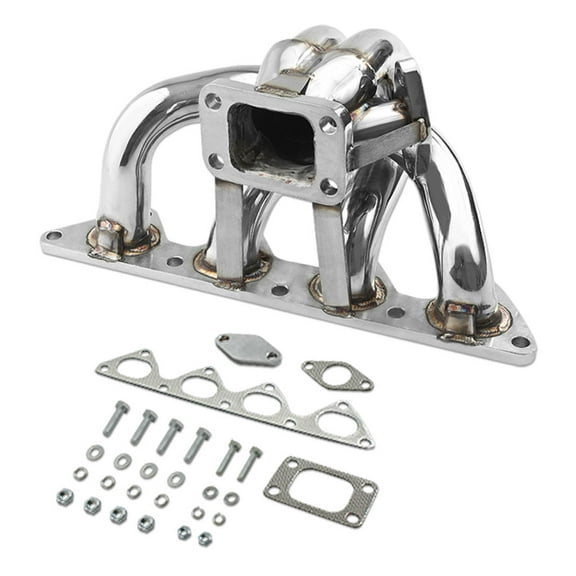 DNA Motoring TM-H23-S-38 For 1992 to 1996 Honda Prelude Si Stainless Steel T3 Turbo Manifold - H23 Engine 93 94 95