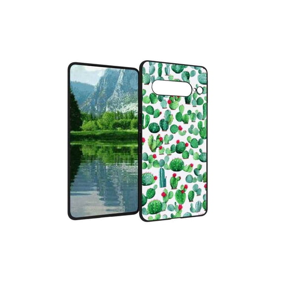 Compatible with Google Pixel 7 Pro Phone Case, Cactus-150 Case Silicone Protective for Teen Girl Boy Case for Google Pixel 7 Pro