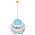 thumbnail image 3 of Cat Turntable Toy,Cat Turntable Toy 2 Cat Track Tower Toy Cat Exercise Tower Toy Modern Innovation, 3 of 14