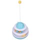 thumbnail image 3 of Juguete giratorio para gatos, ejercicio interactivo de 2 niveles, torre de pista para gatitos, rompecabezas con bola rodante, azul lago, 3 of 5