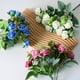 thumbnail image 2 of Nvzi 1 ramo de flores artificiales de tacto real para decoración de hogar, oficina, boda (rosa, 30 cm de largo), 2 of 5