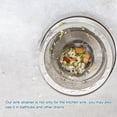 thumbnail image 6 of Stainless Steel Kitchen Sink Strainer with Sealing Lid, 4.33" OD x 2.91" ID x 1.18" Depth for Most Kitchen Sink, Silver, 6 of 6