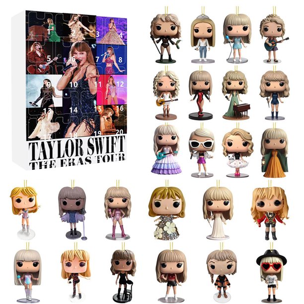 Taylor Colgantes Calendario Cuenta Regresiva Adviento Navidad Regalos Decorativos para Fanáticos