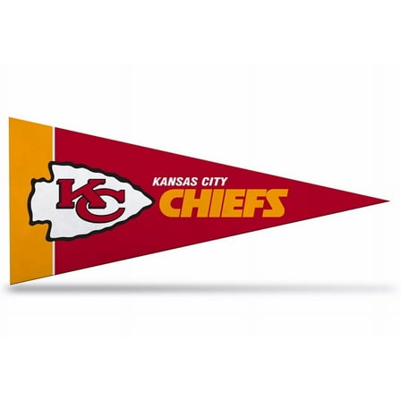 8 Pack Chiefs Mini Pennants, 4" x 9 - Licensed By Rico