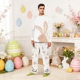 thumbnail image 2 of Family Easter Pajama Set Long Sleeve Top Pants Breathable Comfortable Fabric Bunny Egg Print Loungewear Perfect For Spring Celebrations And Family Bonding, 2 of 4