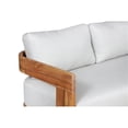 thumbnail image 3 of Paradiso Outdoor Solid Teak Wood Sofa - Light Gray Fabric, 3 of 5
