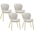 thumbnail image 1 of HOMCOM Dining Chairs Set of 4 with Cushioned Backrest, 1 of 9