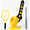 Yellow + ABS+2, variant on DIANJIE Yellow Ball Tossing Trainer for Baseball Tennis