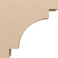 thumbnail image 3 of 5"W x 20"D x 20"H Thin Mediterranean Rough Cedar Woodgrain TimberThane Corbel, Primed Tan, 3 of 6