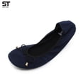 thumbnail image 2 of Silky Toes Foldable Flats for Women Purse Ballet Shoes Ballerina Slippers, 2 of 5
