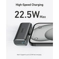 thumbnail image 5 of Anker Nano Power Bank with Built-in Foldable USB-C Connector, 5,000mAh Portable Charger 22.5W, Compatible for iPhone 17/16/15 Series, Samsung S22/23 Series, iPad Pro/Air, AirPods, 5 of 6