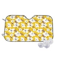 thumbnail image 2 of Lsque Lilies Flowers Car Windshield Sun Shade | Accordion Folding Style Auto Shade for Car Truck SUV Van | Blocks UV Rays Sun Visor Protector | Medium, 2 of 7