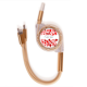 thumbnail image 1 of El dia de San Valentin te amo Rojo Cable de carga telescópico múltiples USB tres en uno, 1 of 3