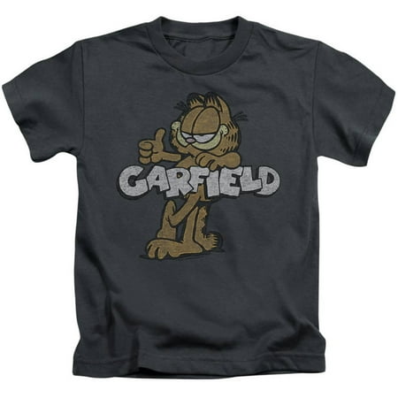 Clothing Garb - Juvenile: Garfield - Retro Garf Apparel Kids T-Shirt - Grey