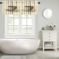 thumbnail image 5 of Coffee Kitchen Valance Curtain Coffee Time Phrase Modern Cup Image Rod Pocket Valance Window Treatments 1 Panel Short Curtains for Kitchen Farmhouse Bathroom Decor 54 x 18 in, 5 of 6