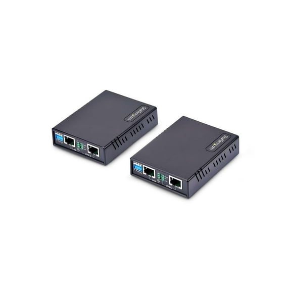 StarTech VDSL2 Ethernet Extender Kit over Single Pair Wire Up to 0.6mi (1km), LAN Repeater over RJ11/CAT5e/6, Replaces 110VDSLEXT, TAA
