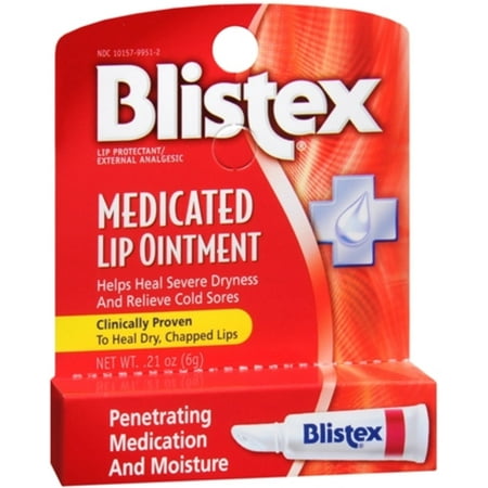 Blistex Medicated Lip Ointment 0.21 oz (Pack of
