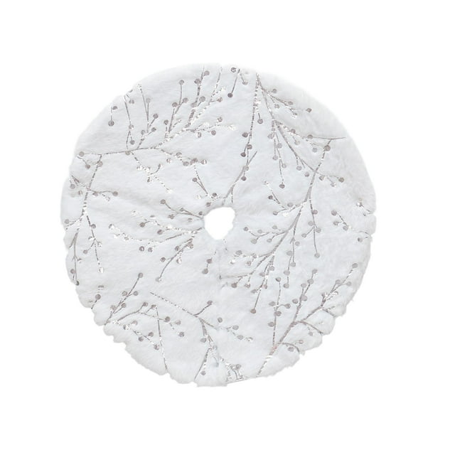 BotaniNest Mini Skirt Classic White Small Tabletop Festive Holiday Party For Xmas Events And Celebrations