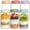 24 fl.oz, variant on 8 Pack Overnight Oats Containers With Lids 16oz +10oz Wide Mouth Mason Jars Airtight Meal Prep Food Storage Glass In Bulk For Snack Yogurt Parfait Spice Sugar