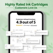 62XL Ink Cartridges Compatible for 62XL Ink Cartridge for Envy 5530 5540 5640 5660 7640 7645 Officejet 5740 8040 Series Printer ( 2-Pack,Tri-Color ,Black)