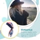 thumbnail image 4 of Sonducket Pañuelo para la cabeza para mujer, a la moda, preatado, práctico, versátil, transpirable, cómodo, accesorio para el cabello Sombreros cadena azul marino Sonducket AP009762-14, 4 of 6