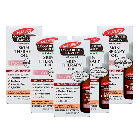 5 Pack Palmer's Cocoa Butter Formula Skin Therapy Oil for Face 1 oz Each
