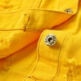 thumbnail image 4 of Gubotare Girl Jean Jacket Girls' Denim Jacket - Cute Jean Jacket - Classic Denim Jean Jacket for Girls Size 9-10 (Yellow,9-10 Years), 4 of 7