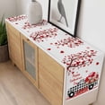 thumbnail image 4 of Valentine's Day Table Runner 60 Inches Long Farmhouse Dress Scarves, Love Tree Branches Truck Roses Buffalo Plaid Dining Tablerunner for Coffee Table/Kitchen Island/Party Décor, 13" x 60", 4 of 8