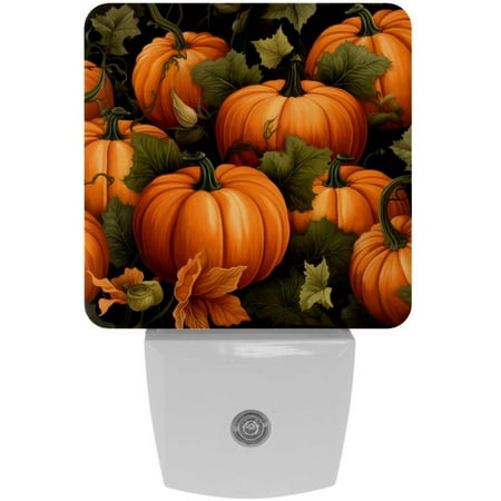 

Thanksgiving LED Square Night Lights - Energy Efficient and Sleek Design - for Bedroom or Living Room - Easy to Install - Dimmable and Remote Controlled