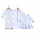 thumbnail image 4 of Venta al por mayor 2023 Festival de pijamas de algodón verde para niños y niñas, pijama a juego, camisón para bebé, ropa de dormir para niños, pijamas de Navidad para niños pequeños, 4 of 4