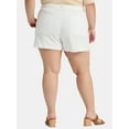 thumbnail image 3 of Terra & Sky Women's Plus Utility Shorts, 4” Inseam, Sizes 14W-24W, 3 of 5