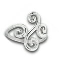 thumbnail image 4 of Filigree Spiral Swirl Open Modern Vine Ring Stainless Steel Band Gray Jewelry Female Male Size 9, 4 of 4