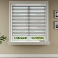thumbnail image 3 of Keego Custom Size Zebra Shades for Windows Privacy Cordless Windows Shades for Home Office, Gray, 28"W x 72"H, 3 of 9