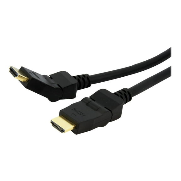 StarTech.com HDMIROTMM6 6 ft. Black 180° Rotating HDMI Digital Video Cable Male to Male