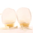 thumbnail image 1 of Guantes pequeños de malla antiarañazos para bebé, de verano, finos, transpirables, frescos, elásticos, con cordón y ajustables, 1 of 6