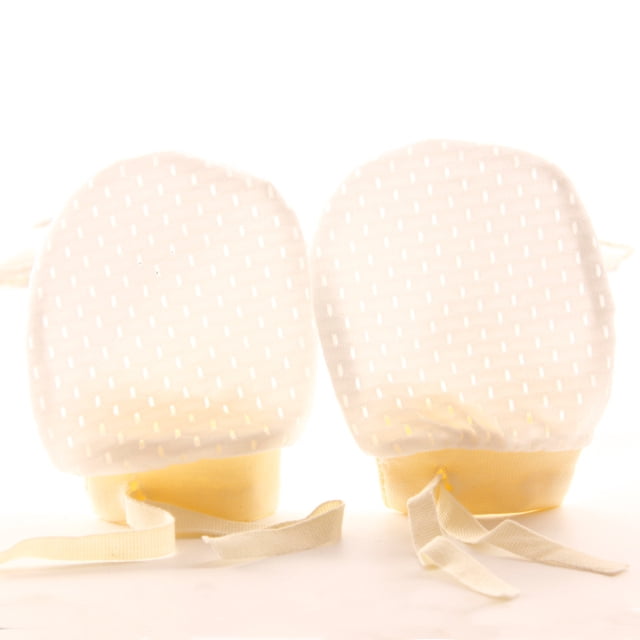 Guantes pequeños de malla antiarañazos para bebé, de verano, finos, transpirables, frescos, elásticos, con cordón y ajustables