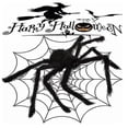 thumbnail image 4 of 30cm/50cm/75cm/90cm/125cm/150cm/200cm araña negra decoración de Halloween Casa Encantada utilería decoración gigante para interiores y exteriores, 4 of 5